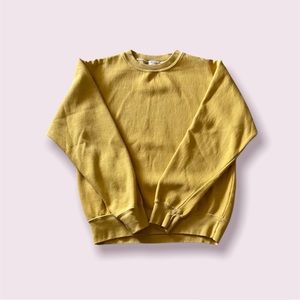 Brandy Melville Erika Yellow Pullover Sweatshirt
